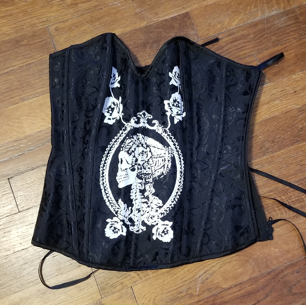 Black Scull Corset